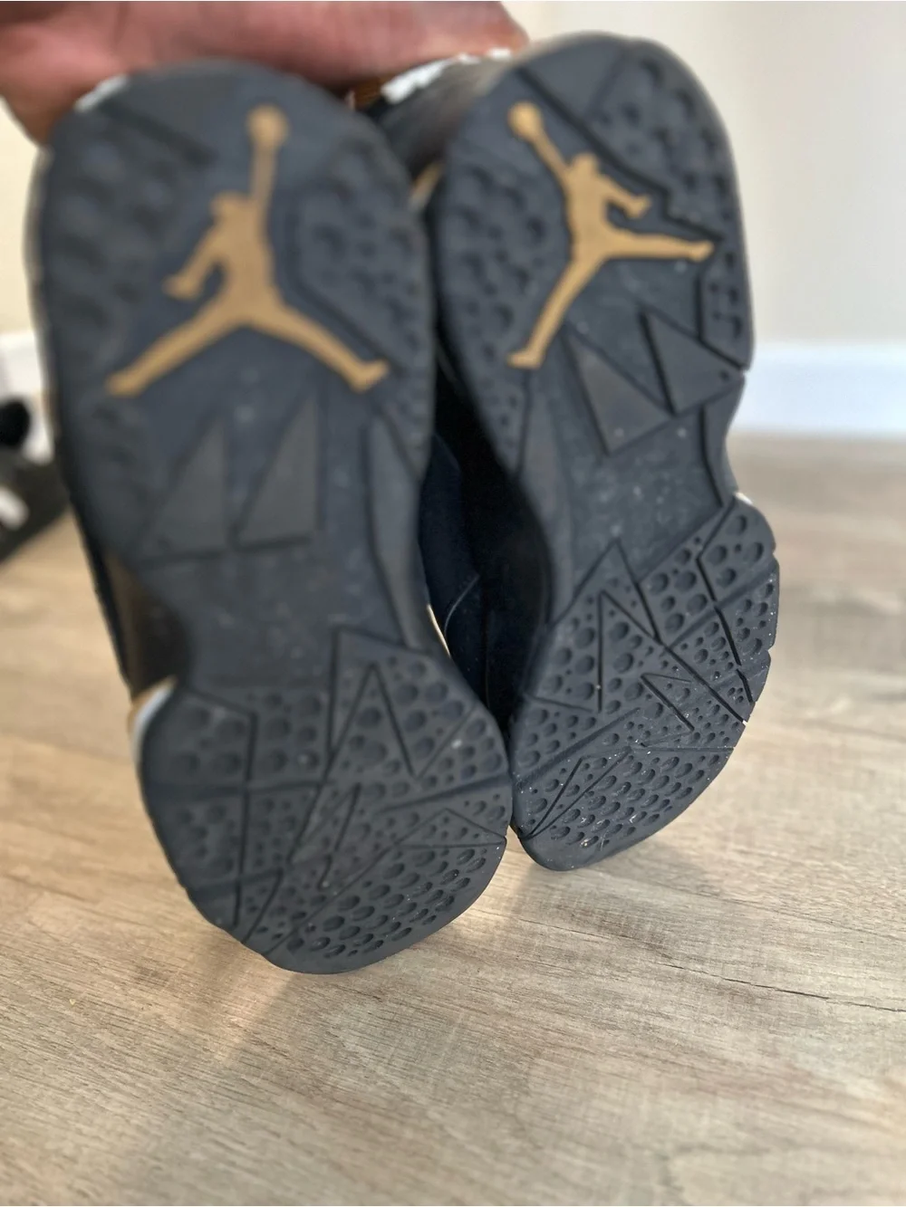 Nike Air Jordan 7 Retro Black Gold Men’s Basketball Shoes – Size 9